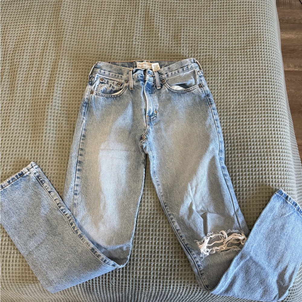 Abercrombie & Fitch Vintage Jeans Distressed Light Blue